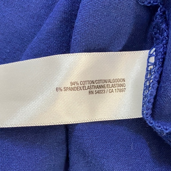 Elegant Cotton Spandex Old Navy Spaghetti Strap Top in Dark Navy, L - Picture 5 of 6